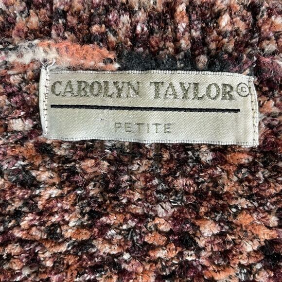 Carolyn Taylor Petite Cropped Long Sleeve Sweater Top EUC - Picture 6 of 6